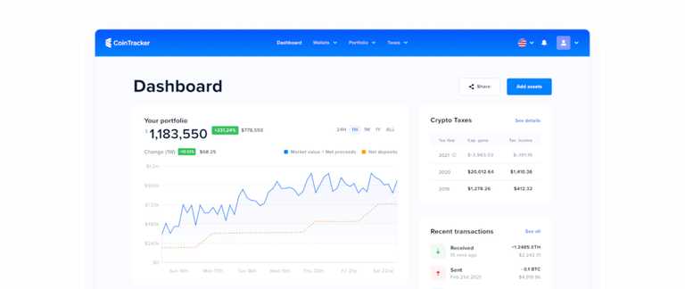 Track your crypto portfolio & taxes